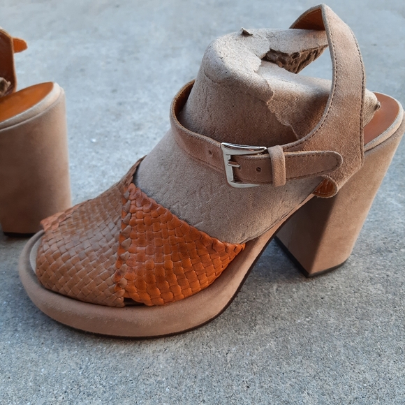 Stephane Kelian, Made in France, Braided Leather Platform Sandal, Luxury, SZ 9 - Picture 5 of 16